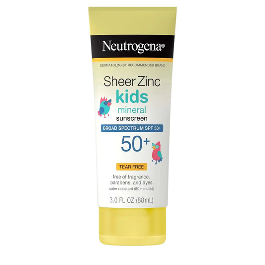 Neutrogena Sheer Zinc Oxide Mineral Sunscreen Kids SPF 50, 3 fl oz