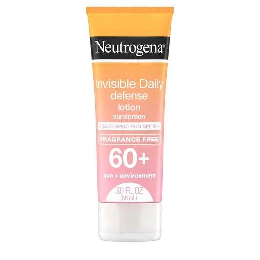 Neutrogena Invisible Daily Defense Sunscreen Lotion SPF 60+, 3.0 fl oz