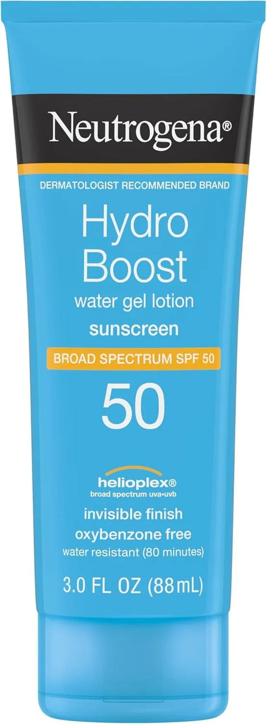 Neutrogena Hydro Boost Water Gel Sunscreen SPF 50, 3 Fl Oz (Pack of 12)