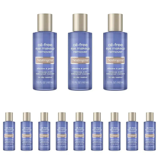 Neutrogena Gentle Oil-Free Eye Makeup Remover & Cleanser, 5.5 Fl Oz (Pack of 12)