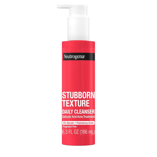 Neutrogena Stubborn Texture Daily Acne Face Wash, 6.3 fl oz