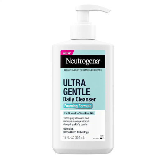 Neutrogena Ultra Gentle Foaming Facial Cleanser, Fragrance-Free, 12 fl oz