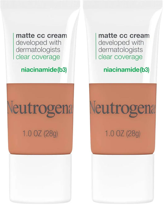 NEUTROGENA Clear Coverage Color Correcting Cream 1.0 oz. 7.5 / Ginger (Pack of 2)