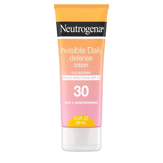 Neutrogena Invisible Daily Defense Sunscreen Lotion SPF 30, 3.0 fl oz