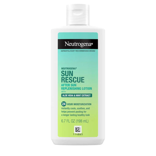 Neutrogena Sun Rescue After Sun Replenishing Lotion, Aloe Vera, 6.7 oz