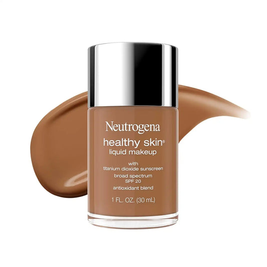 Neutrogena Healthy Skin Liquid Foundation Makeup, Deep Olive 530W, 1 fl. oz
