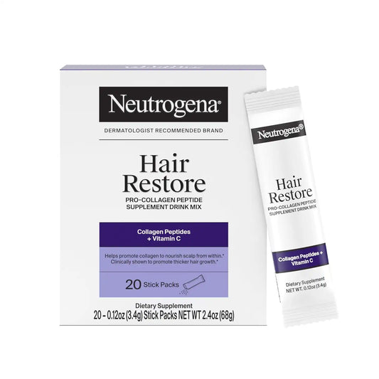Neutrogena Hair Restore Pro-Collagen Peptide Supplement, 20 Packs