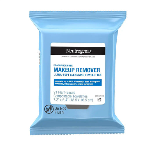 Neutrogena Fragrance-Free Makeup Remover Wipes, 21 ct