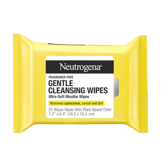 Neutrogena Gentle Facial Cleansing Wipes, Fragrance Free, 25 ct