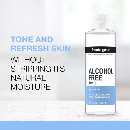 Neutrogena Alcohol-Free Gentle Daily Facial Toner, Fragrance-Free, 8 fl oz