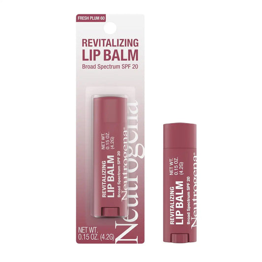 Neutrogena Revitalizing Tinted Lip Balm SPF 20, Sheer Fresh Plum, .15 oz