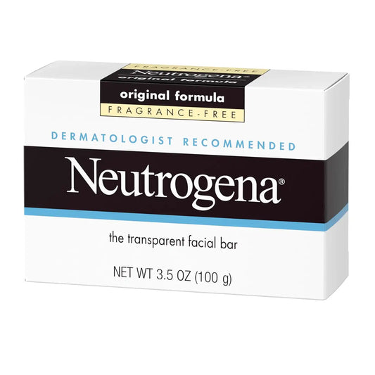 Neutrogena Original Transparent Facial Cleansing Bar, 3.5 oz