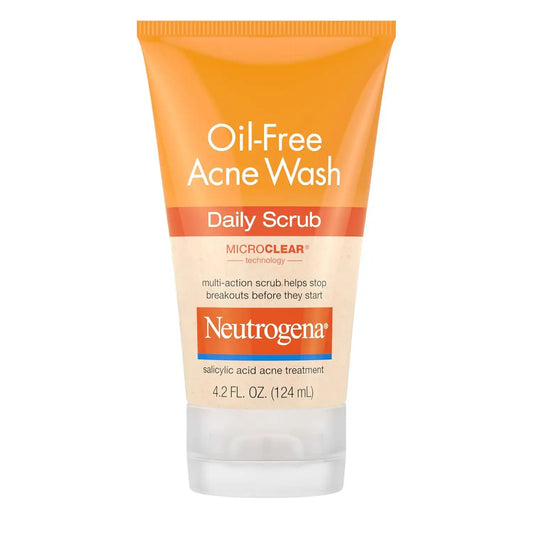 Neutrogena Oil Free Daily Acne Face Scrub, 4.2 oz