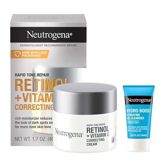 Neutrogena Rapid Tone Repair Face Moisturizer + Trial Cleanser, 2 pk