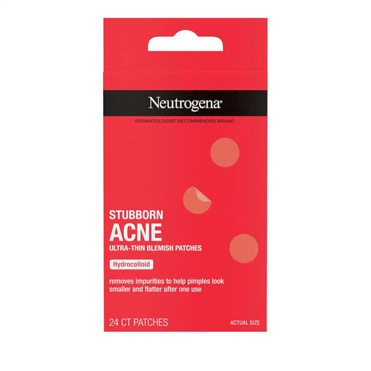 Neutrogena Stubborn Acne Patches, Ultra-Thin Pimple Patches, 24 Ct