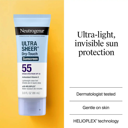 Neutrogena Ultra Sheer Dry-Touch Sunscreen Lotion SPF 55, 3 fl oz