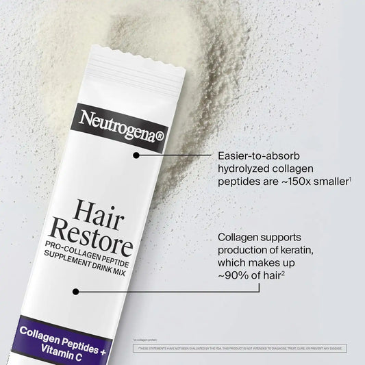 Neutrogena Hair Restore Pro-Collagen Peptide Supplement, 20 Packs