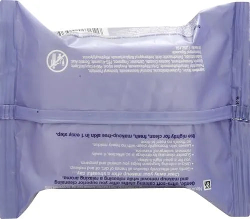Neutrogena Makeup Remover Night Calming Cleansing Towelettes, Disposable Nighttime Face Wipes to Remove Dirt, Oil & Makeup, 25 Count, (Pack of 6)