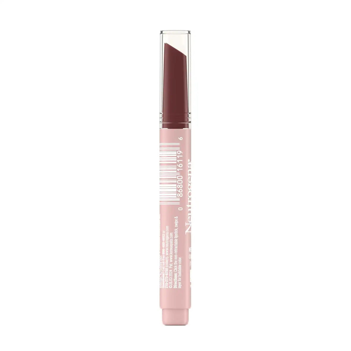 Neutrogena High Shine Glossy Lip with Maracuja Oil + Vitamins & Antioxidant Vitamin E, Nourishing Glossy Lip, Non-Retractable, Pigmented For Buildable Color, Nearly Neutral, 0.07 oz (Pack of 2)