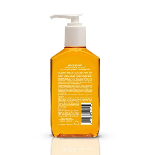 Neutrogena Oil-Free Acne Face Wash, Breakout Prone Skin Facial Cleanser with 2% Salicylic Acid Acne Treatment for Face, 6 fl. Oz, (Pack of 2)
