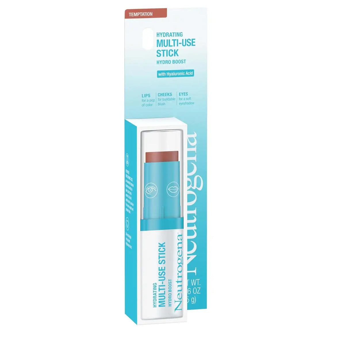 Neutrogena Hydro Boost Multi-Use Makeup Stick, Temptation, 0.26 oz