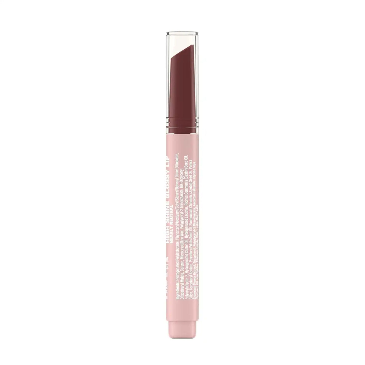 Neutrogena High Shine Glossy Lip with Maracuja Oil + Vitamins & Antioxidant Vitamin E, Nourishing Glossy Lip, Non-Retractable, Pigmented For Buildable Color, Nearly Neutral, 0.07 oz (Pack of 2)
