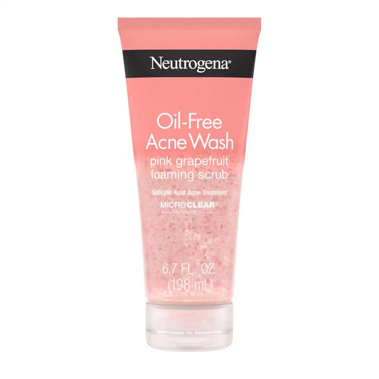 Neutrogena Oil Free Pink Grapefruit Acne Face Scrub, 6.7 oz