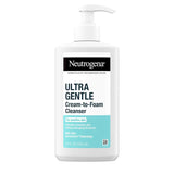 Neutrogena Ultra Gentle Cream to Foaming Face Wash, 12 fl oz