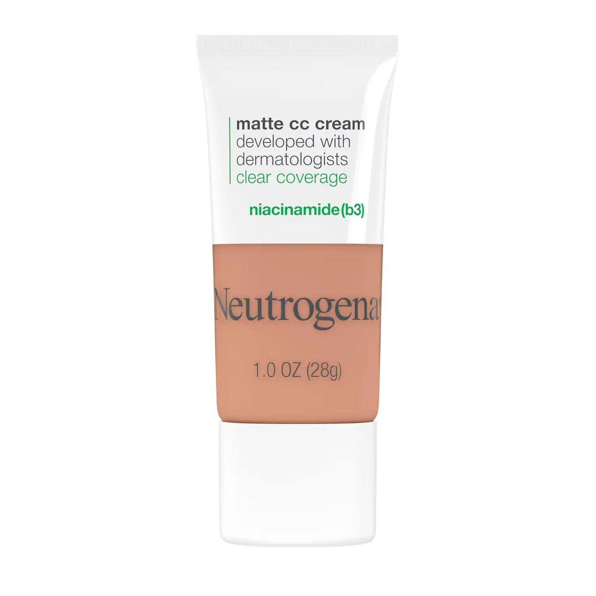 Neutrogena Clear Coverage Flawless Matte CC Cream, Fawn, 1 oz