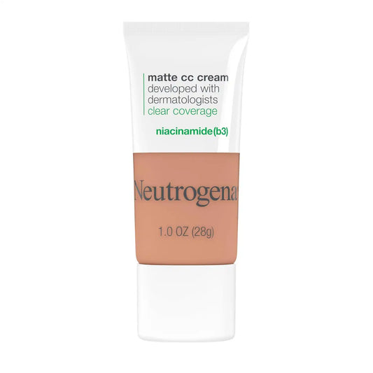 Neutrogena Clear Coverage Flawless Matte CC Cream, Fawn, 1 oz
