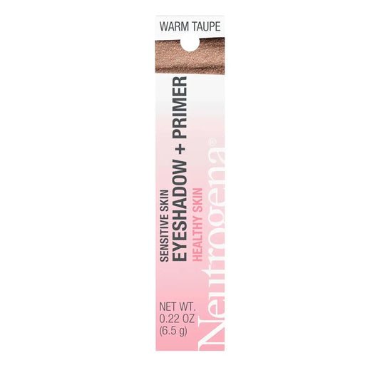 Neutrogena Sensitive Skin Eyeshadow + Primer, Warm Taupe, 0.22 oz