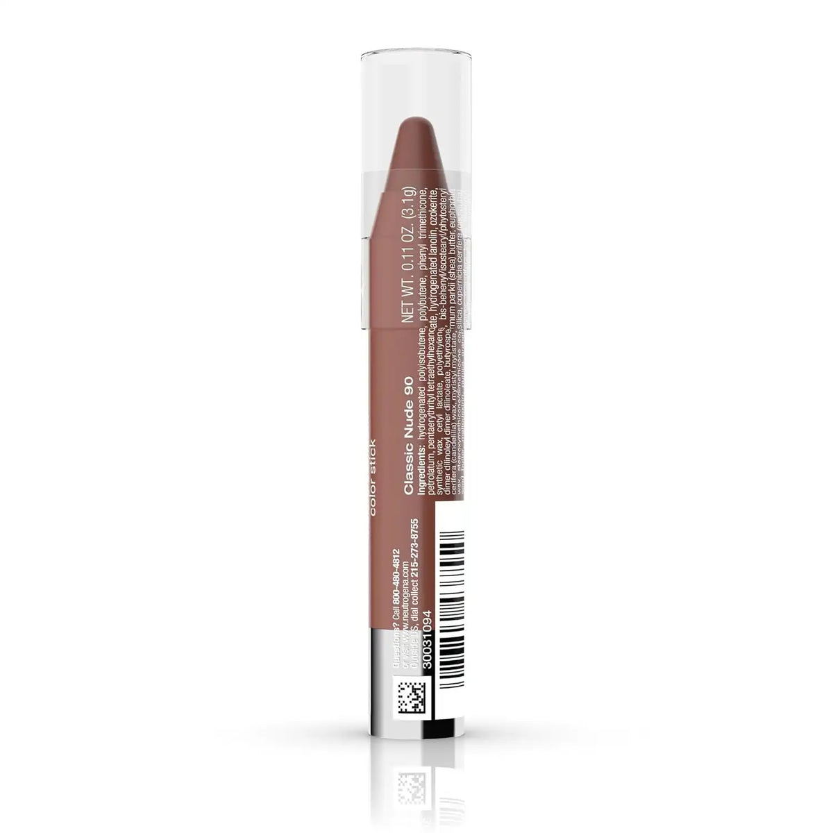 Neutrogena MoistureSmooth Color Stick, 90 Classic Nude, .011 oz