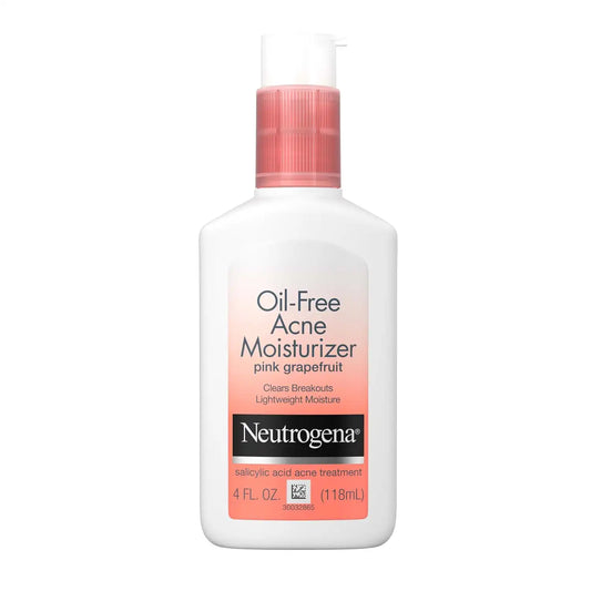 Neutrogena Oil Free Acne Moisturizer, Pink Grapefruit, 4 fl oz