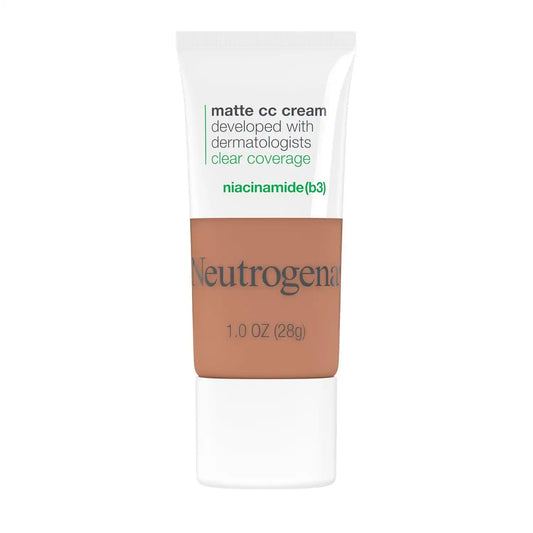 Neutrogena Clear Coverage Flawless Matte CC Cream, Maple, 1 oz