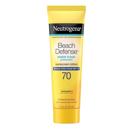 Neutrogena Beach Defense Sunscreen Lotion SPF 70, 1 oz, 48 Pack