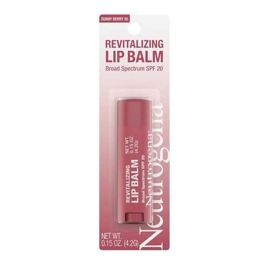 Neutrogena Revitalizing Tinted Lip Balm SPF 20, Sheer Sunny Berry, .15 oz