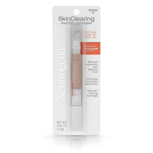 Neutrogena SkinClearing Blemish Concealer Face Makeup, Medium 15, .05 oz