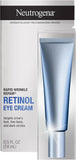 Neutrogena Rapid Wrinkle Repair Retinol Eye Cream for Dark Circles,Daily Anti-Aging Under Eye Cream with Retinol & Hyaluronic Acid to Fight Fine Lines,Wrinkles,& Dark Spots,0.5 fl. oz,(Pack of 12)