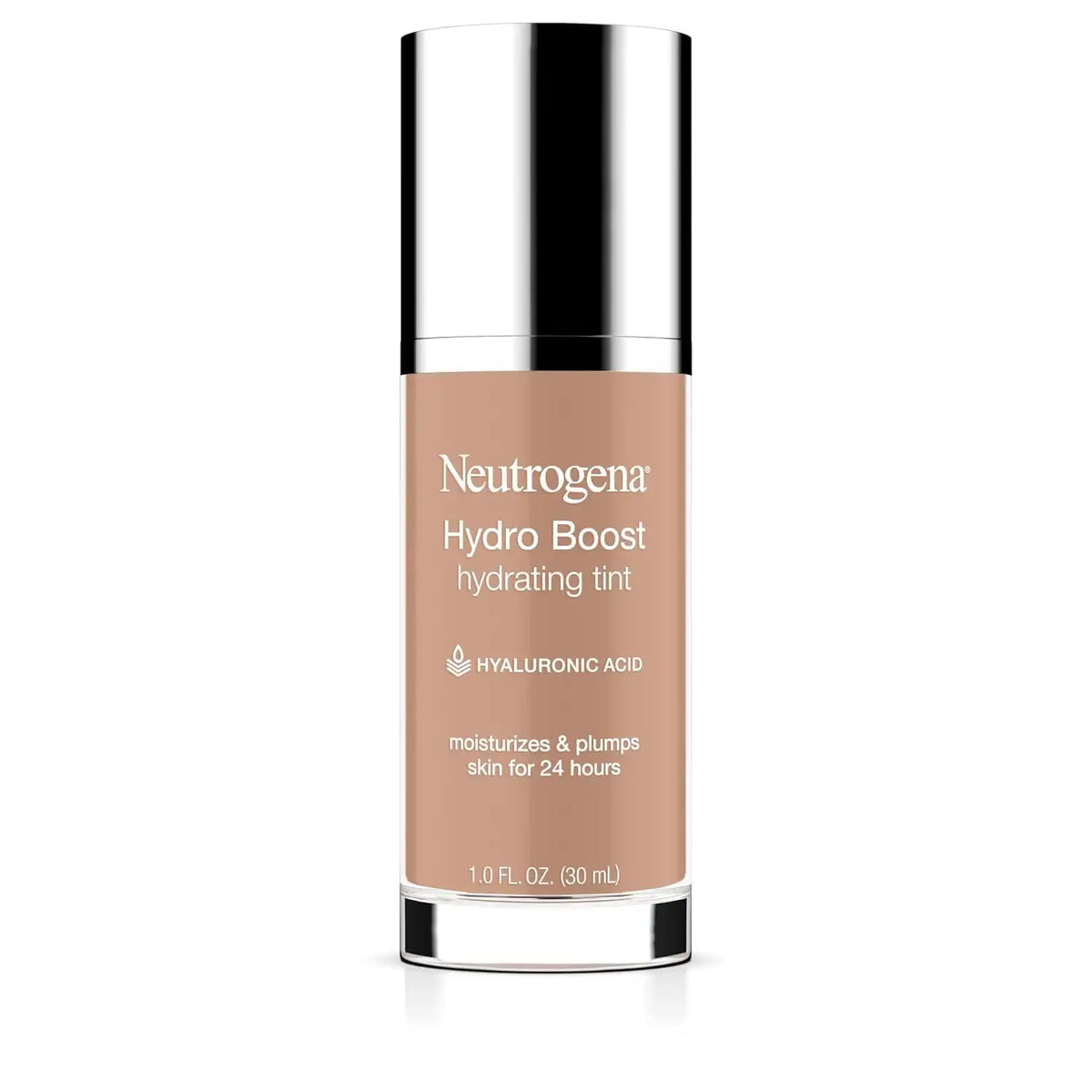 Neutrogena Hydro Boost Tint Foundation Makeup, 50 Soft Beige, 1.0 fl oz