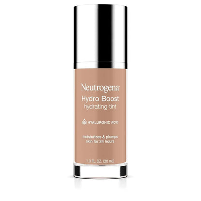 Neutrogena Hydro Boost Tint Foundation Makeup, 50 Soft Beige, 1.0 fl oz
