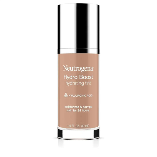 Neutrogena Hydro Boost Tint Foundation Makeup, 50 Soft Beige, 1.0 fl oz
