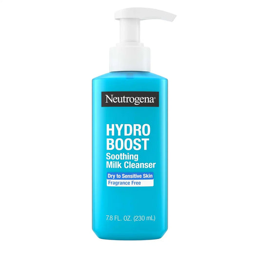 Neutrogena Hydro Boost Face Wash Soothing Milk Cleanser, 7.8 fl oz