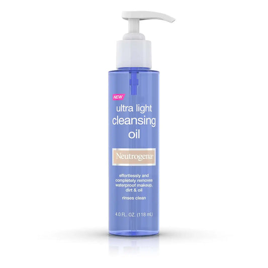 Neutrogena Ultra Light Facial Cleansing Oil & Makeup Remover, 4 fl oz