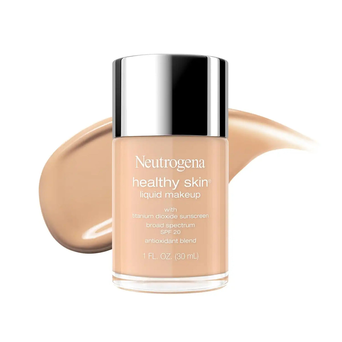 Neutrogena Healthy Skin Liquid Foundation Makeup, Cool Nude 220C, 1 fl. oz