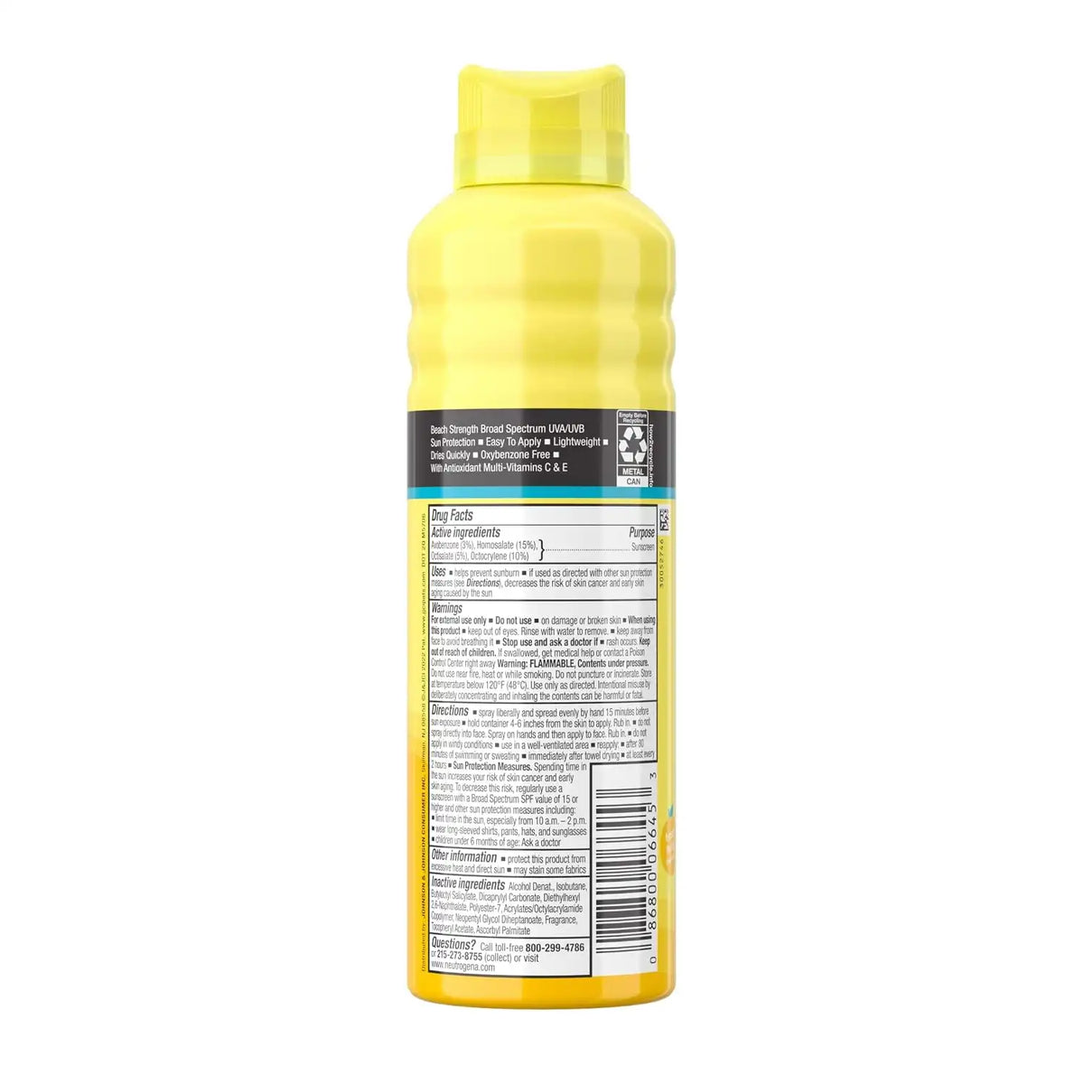 Neutrogena Beach Defense Kids Sunscreen Spray SPF 70, 6.5 oz, 2 Pack