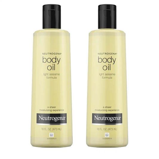 Neutrogena Body Oil Light Sesame Formula, Twin Pack, 16 fl oz