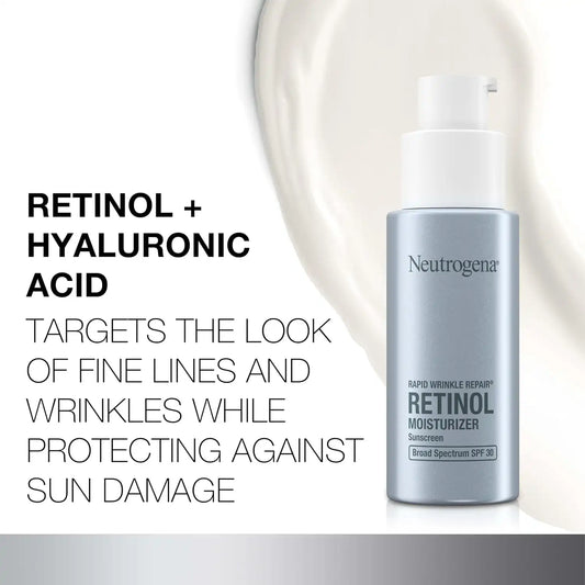 Neutrogena Rapid Wrinkle Repair Moisturizer SPF 30 + Trial Cleanser, 2 pk
