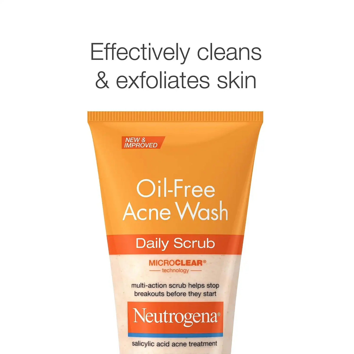 Neutrogena Oil Free Daily Acne Face Scrub, 2 x 4.2 oz