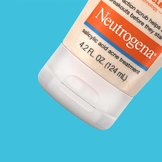Neutrogena Oil Free Daily Acne Face Scrub, 4.2 Fl Oz (Pack of 12)