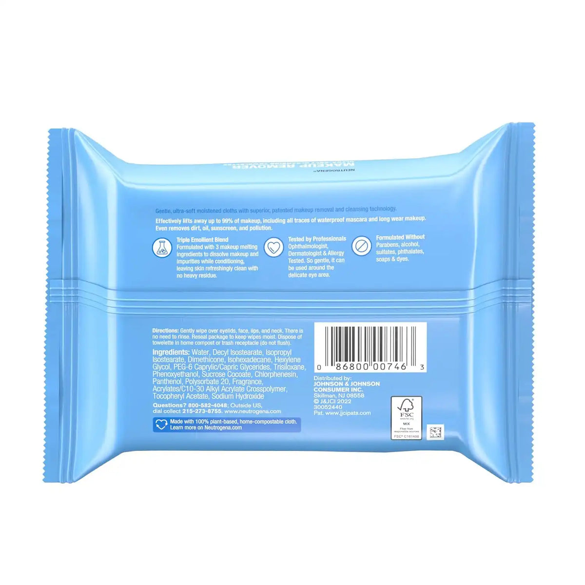 Neutrogena Makeup Remover Wipes, 21 ct